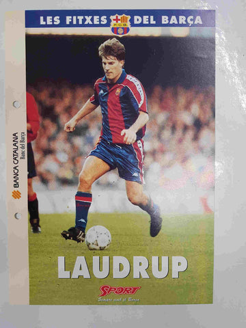 Laudrup: Ficha perteneciente a Les fitxes del barça del diario Sport - 