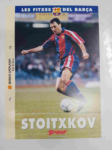 Stoitxkov: Ficha perteneciente a Les fitxes del barça del diario Sport -  