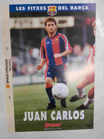 Juan  Carlos : Ficha perteneciente a Les fitxes del barça del diario Sport  
