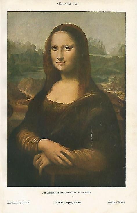 LAMINA ESPASA 2094: La Gioconda de Leonardo da Vinci