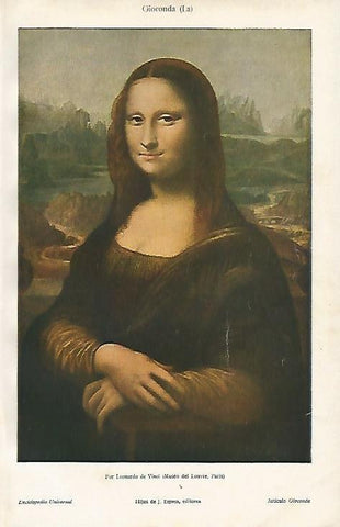 LAMINA ESPASA 2094: La Gioconda de Leonardo da Vinci
