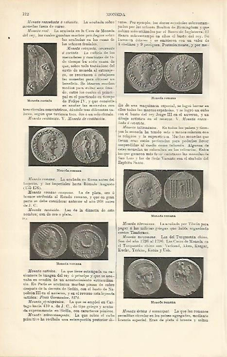 LAMINA ESPASA 8535: Ejemplos de monedas romanas
