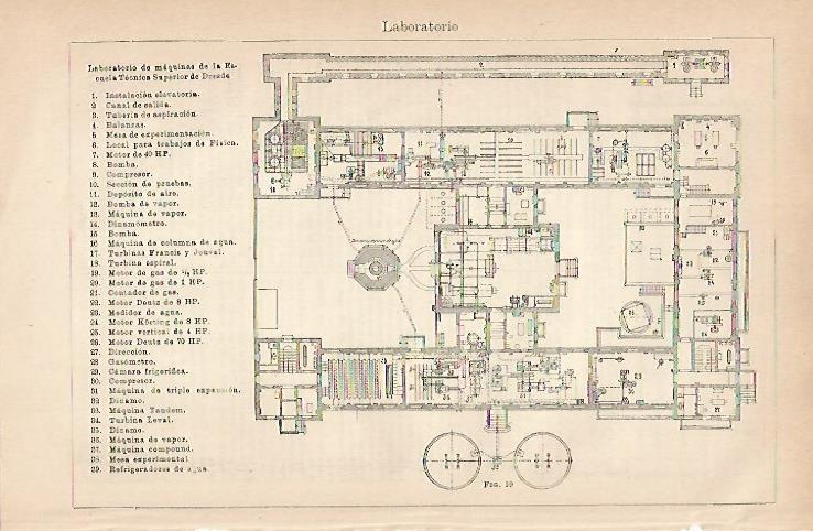 LAMINA ESPASA 8884: Laboratorio de maquinas de la Escuela Tecnica Superior de Dresde