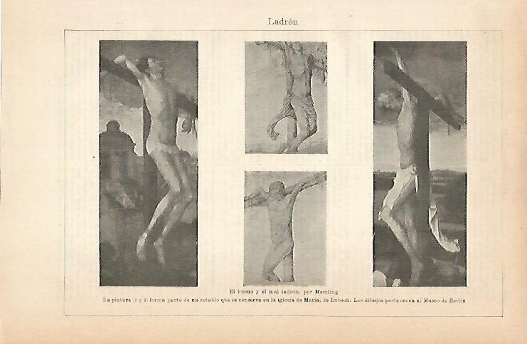 LAMINA ESPASA 8911: El bueno y el mal ladron por Memling