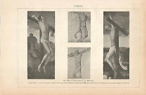 LAMINA ESPASA 8911: El bueno y el mal ladron por Memling