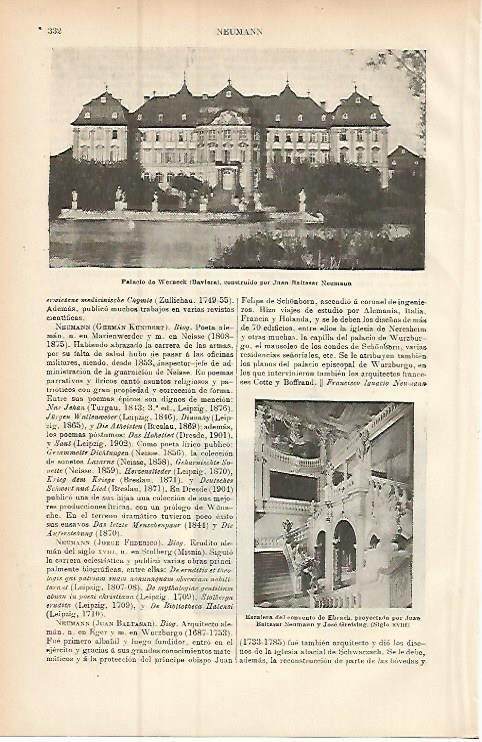 LAMINA ESPASA 9411: Palacio de Werneck Baviera