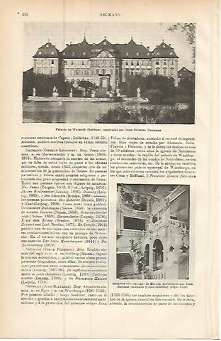 LAMINA ESPASA 9411: Palacio de Werneck Baviera