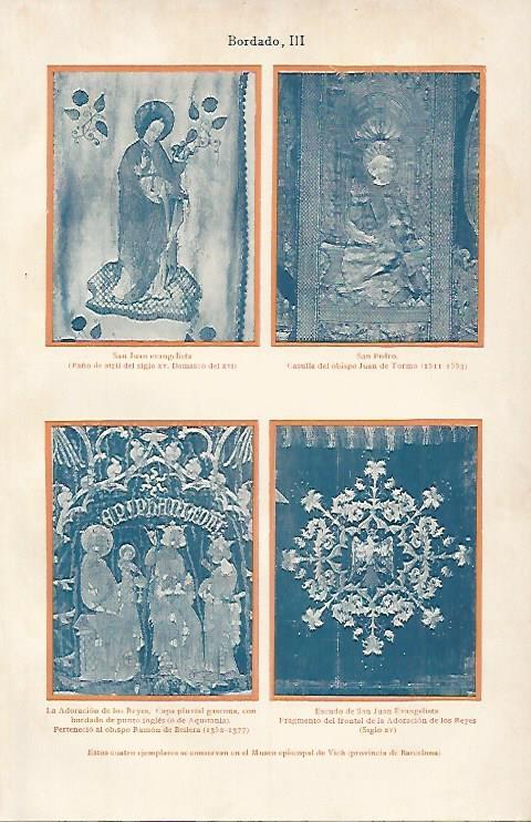 LAMINA ESPASA 11765: Bordados del Museo Episcopal de Vic Barcelona