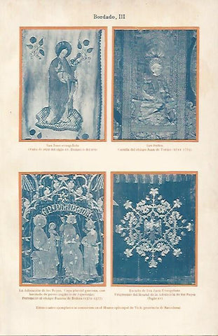 LAMINA ESPASA 11765: Bordados del Museo Episcopal de Vic Barcelona