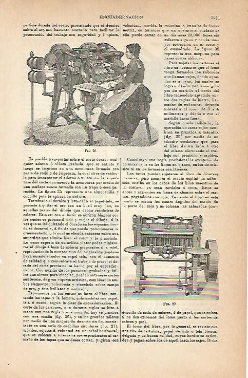 LAMINA ESPASA 6913: Maquinas de encuadernacion