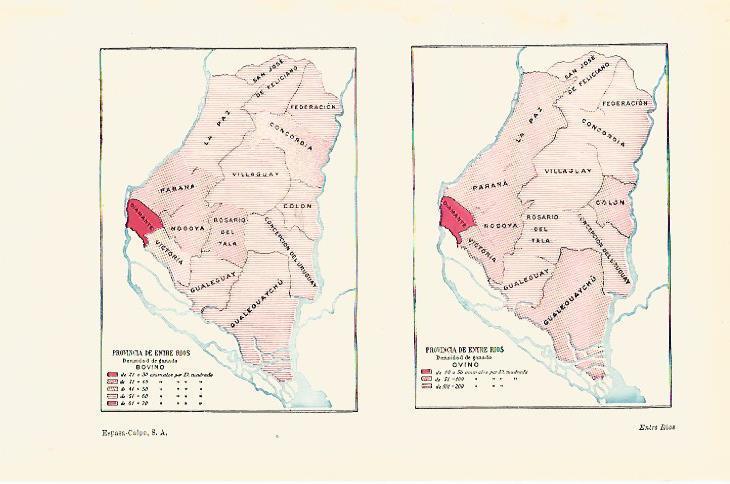 LAMINA ESPASA 16503: Mapas de Entre Rios