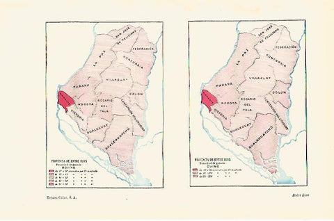 LAMINA ESPASA 16503: Mapas de Entre Rios