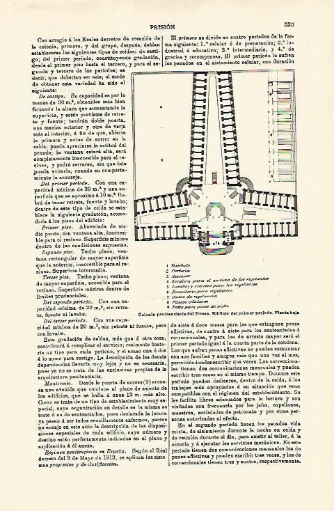 LAMINA ESPASA 16800: Planta baja de la carcel del Dueso