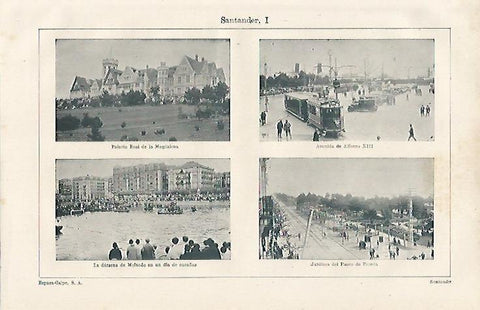 LAMINA ESPASA 12250: Panoramicas de Santander