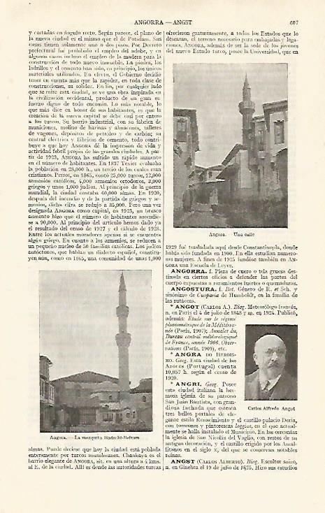 LAMINA ESPASA 19060: Vistas de Ankara Turquia
