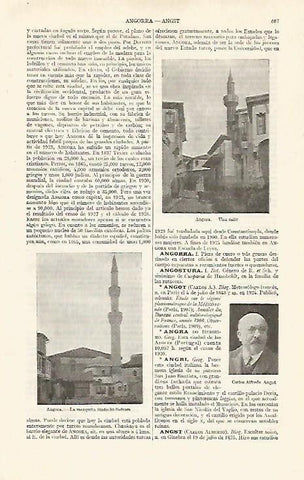 LAMINA ESPASA 19060: Vistas de Ankara Turquia