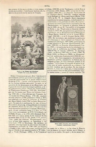 LAMINA ESPASA 10398: Apolo y las Musas por Mirabent