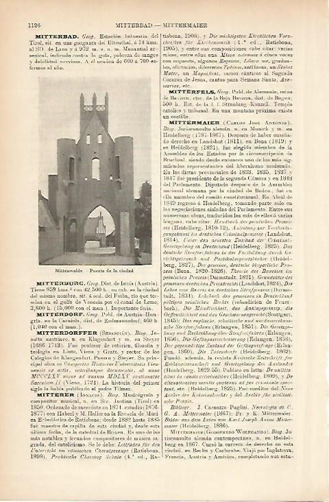 LAMINA ESPASA Alemania 5288: Puerta de la ciudad en Mittenwalde Alemania