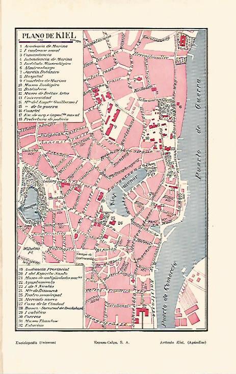 LAMINA ESPASA 19745: Plano de Kiel