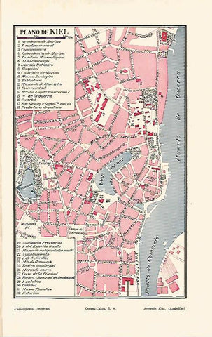 LAMINA ESPASA 19745: Plano de Kiel
