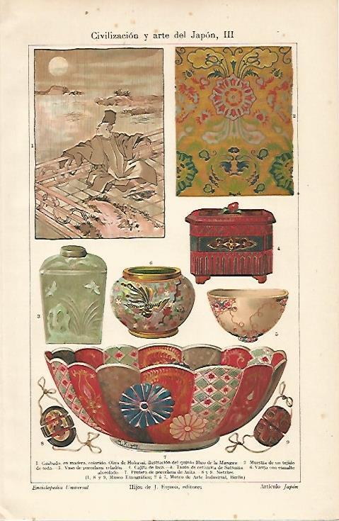LAMINA ESPASA 6162: Arte de Japon