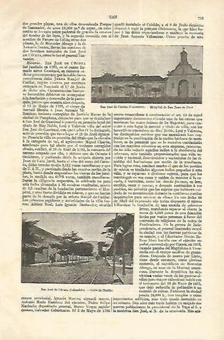 LAMINA ESPASA 18308: San Jose de Cucuta en Colombia