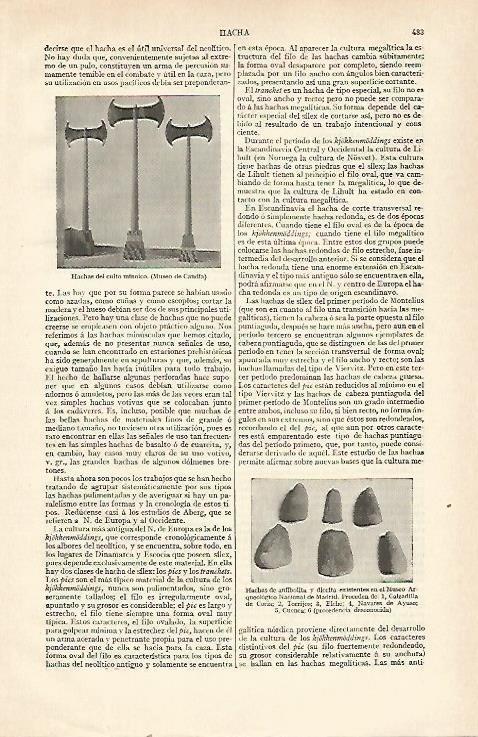LAMINA ESPASA 21532: Hachas minoicas