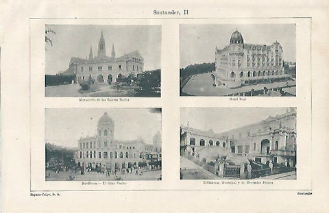 LAMINA ESPASA 12251: Edificios de Santander