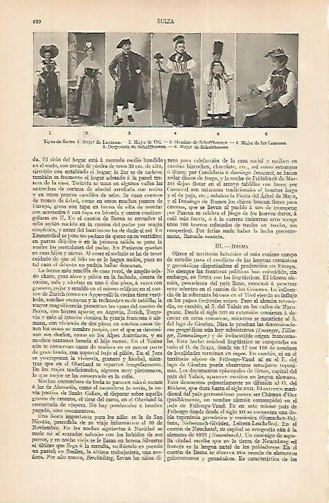 LAMINA ESPASA 22749: Habitantes de Suiza