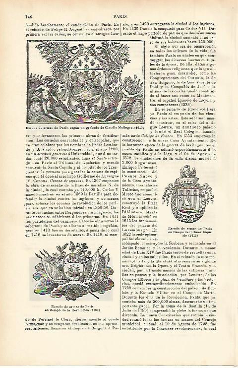 LAMINA ESPASA 2289: Escudo de armas de Paris