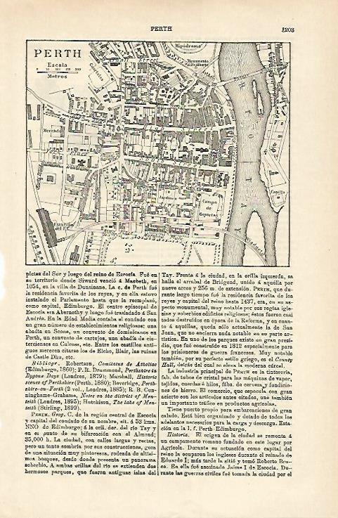 LAMINA ESPASA 15806: Plano de Perth Escocia