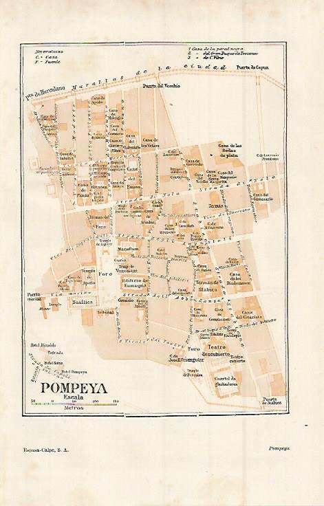 LAMINA ESPASA 15200: Plano de Pompeya