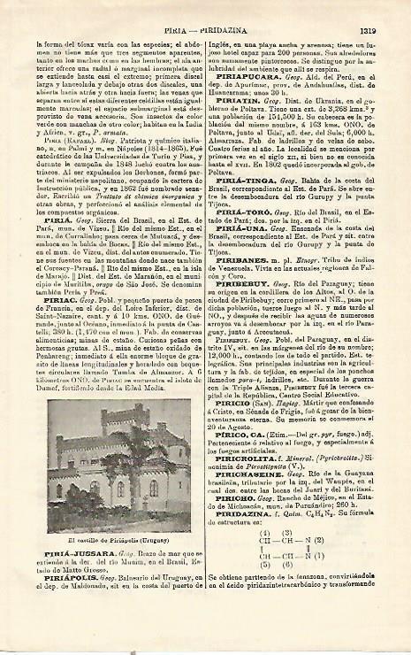 LAMINA ESPASA 23299: Castillo de Piriapolis en Uruguay