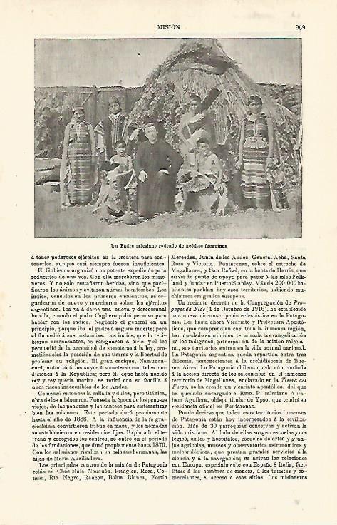 LAMINA ESPASA 24119: Padre salesiano en Tierra de Fuego