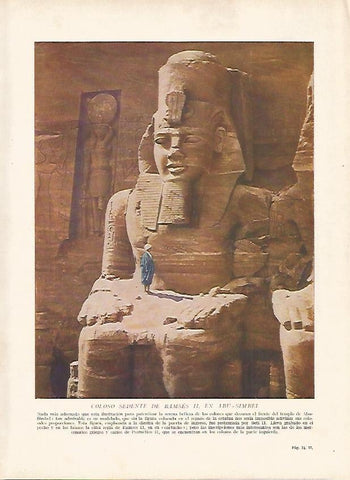 LAMINA 9376: Abu Simbel: Coloso de Ramses II