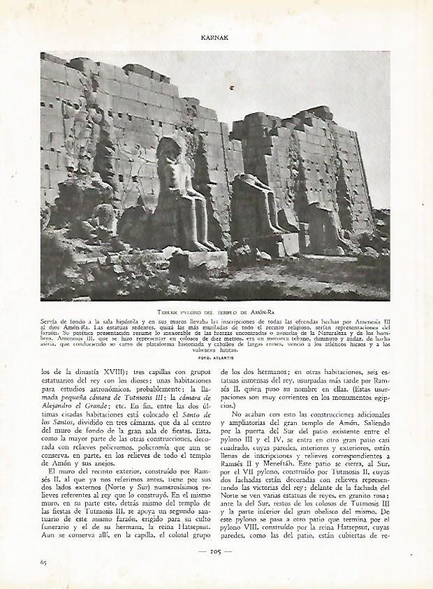 LAMINA 9418: Karnak: Tercer templo de Amon Ra