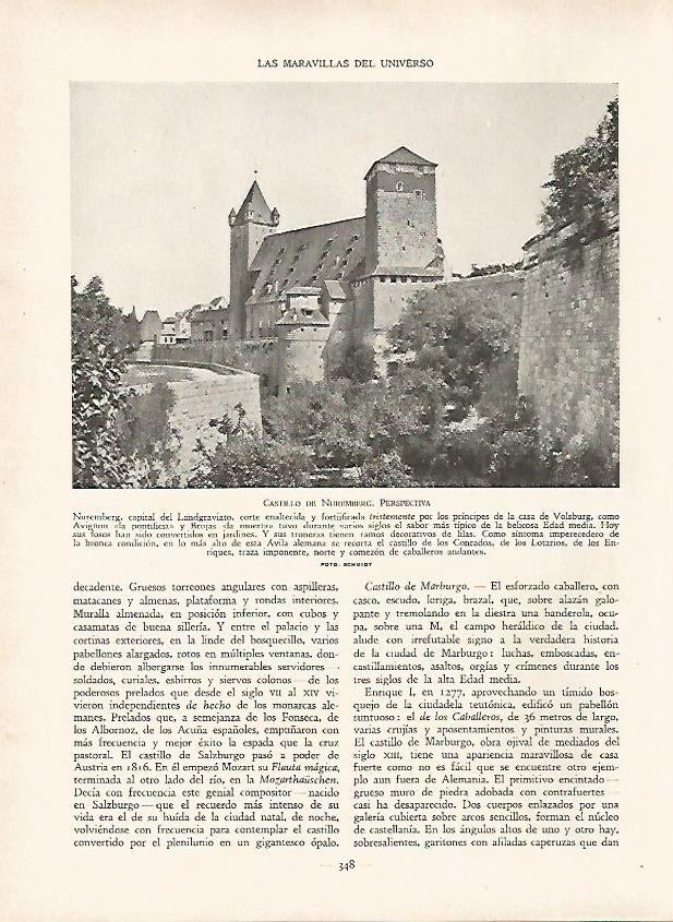 LAMINA 9546: Castillo de Nuremberg