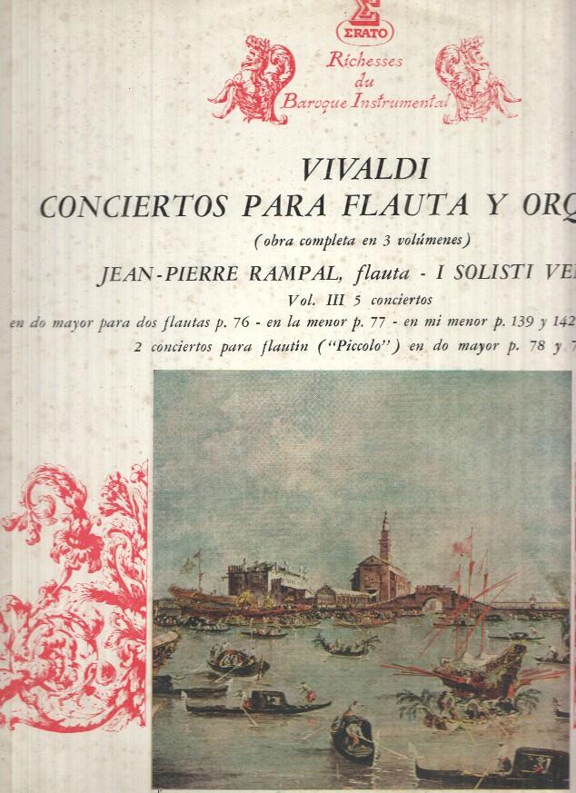 LP: Vivaldi - Concierto para flauta y orquesta - Vol. III