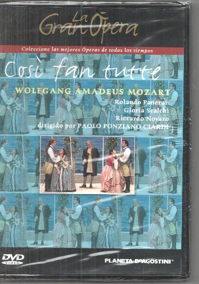 DVD: La gran opera: Mozart: Cosi fan tutte (rolando paneral, Gloria Sclachi, Paolo Ponziano Ciardi)