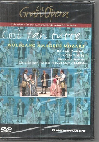 DVD: La gran opera: Mozart: Cosi fan tutte (rolando paneral, Gloria Sclachi, Paolo Ponziano Ciardi)