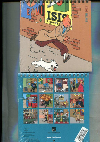 Tintin calendario sobremesa 2011