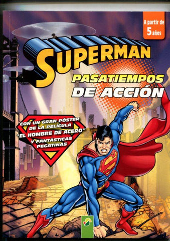 album juego: Superman pasatiempos de accion (con poster de la pelicula medida 39 x 54 cm