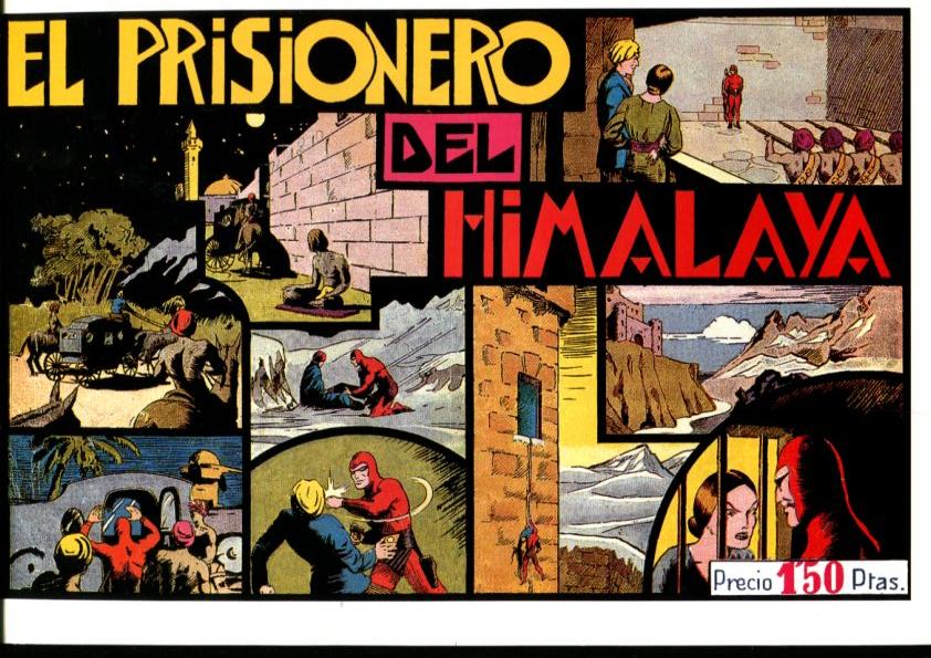 Facsimil: El Hombre Enmascarado (The Phantom) numero 13: El prisionero del Himalaya (trasera cromos deportes)