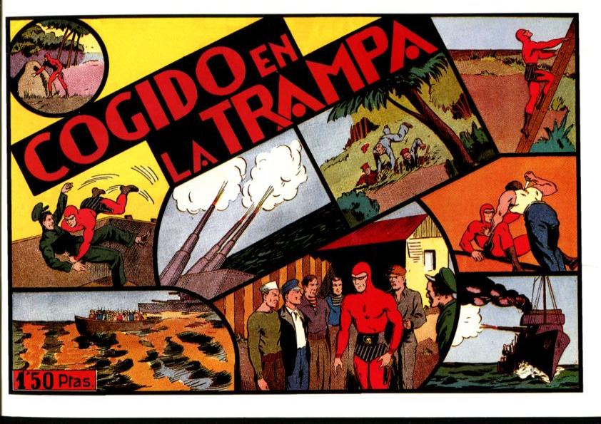 Facsimil: El Hombre Enmascarado (The Phantom) numero 17: cogido en la trampa (trasera cromos deportes)