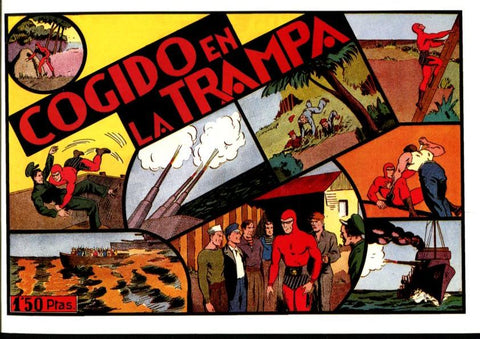 Facsimil: El Hombre Enmascarado (The Phantom) numero 17: cogido en la trampa (trasera cromos deportes)