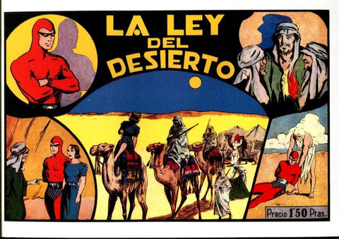Facsimil: El Hombre Enmascarado (The Phantom) numero 19: La ley del desierto (trasera lecciones del jefe piloto)