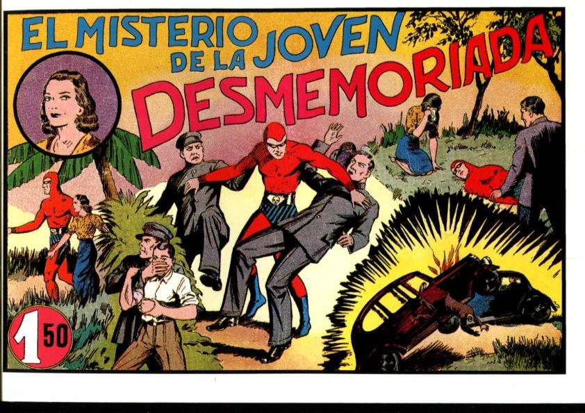 Facsimil: El Hombre Enmascarado (The Phantom) numero 22: El misterio de la joven desmemoriada (trasera lecciones del jefe piloto)