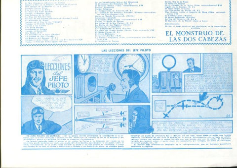 Facsimil: Jorge y Fernando: Los halcones (trasera Las lecciones del jefe piloto)