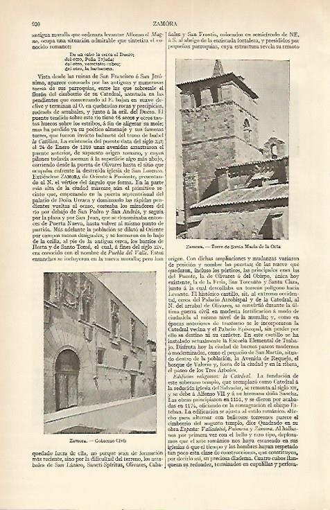 LAMINA ESPASA 1619: Zamora