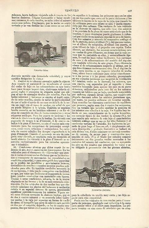 LAMINA ESPASA 5944: Carreta china y sciarabba italiano